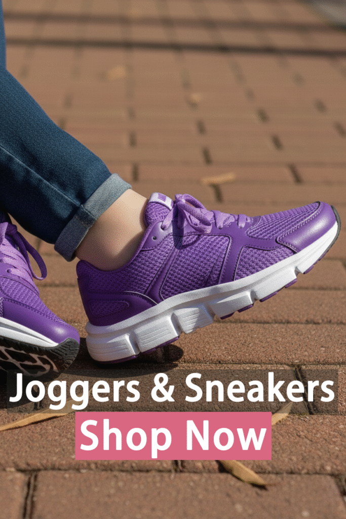 girls joggers & sneakers