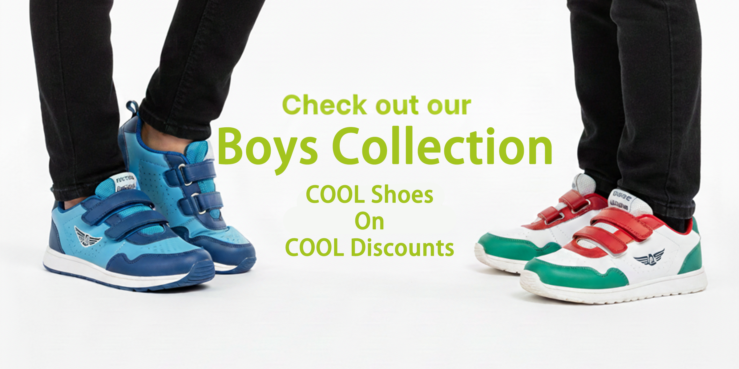 boys shoes collection banner