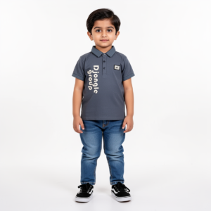 Boys' Collar Shirt Grey