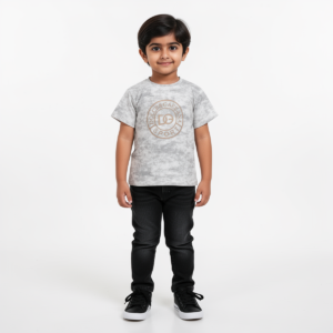 Boys' Gray Marbled T-Shirt