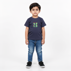 Boys' Navy Blue Dinosaur T-Shirt